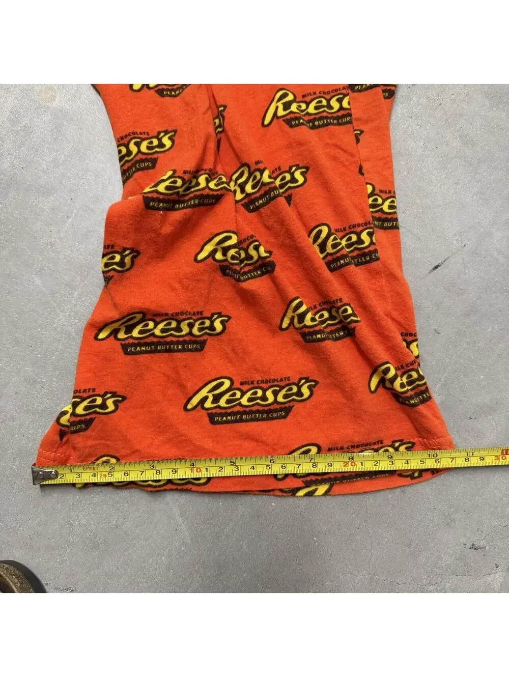 Reese's Peanut Butter Cups Lounge Pajama Pants Orange Logo Print Men's Large